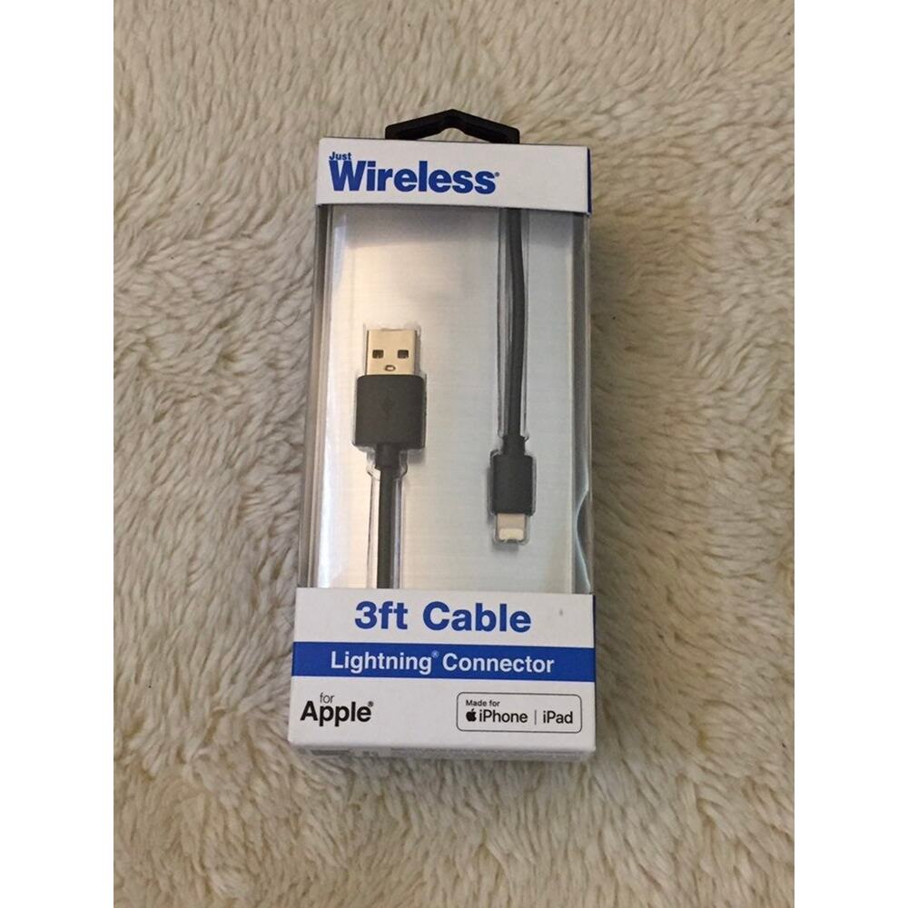 Just Wireless 3ft TPU Lightning to USB-A Cable - Black